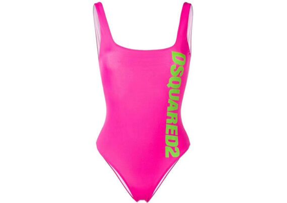 ⁦DSQUARED2 BIKINI WOMEN-Pink & Green⁩ – תמונה ⁦4⁩