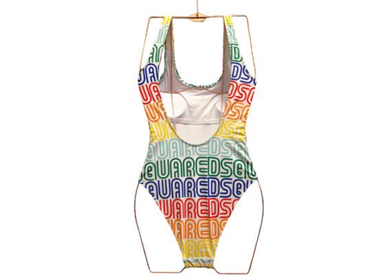 ⁦DSQUARED2 BIKINI WOMEN-White Blue Red⁩ – תמונה ⁦4⁩
