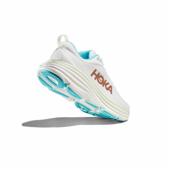 ⁦נעלי הוקה - HOKA Bondi 8 White Blue⁩ – תמונה ⁦2⁩