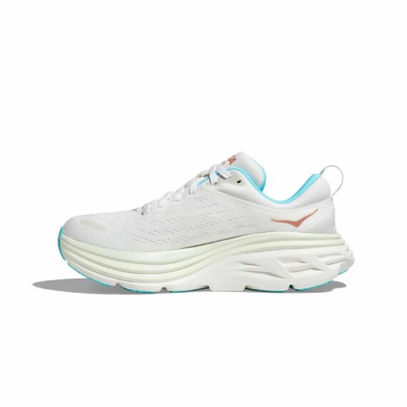 ⁦נעלי הוקה - HOKA Bondi 8 White Blue⁩ – תמונה ⁦8⁩