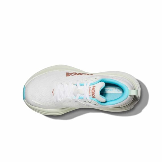 ⁦נעלי הוקה - HOKA Bondi 8 White Blue⁩ – תמונה ⁦5⁩